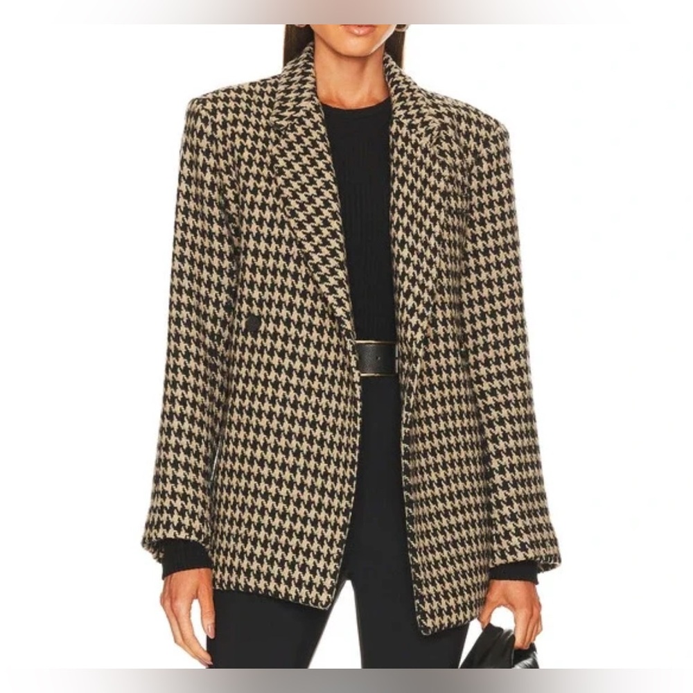 Anine Bing 'Kaia' Brown Acrylic Blazer. - Picture 3 of 11
